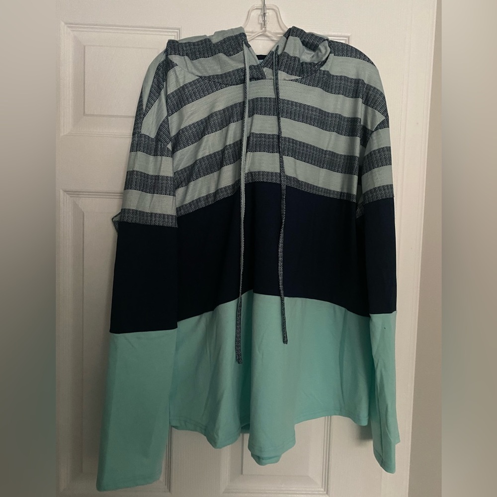 Womens long sleeve hoodie top 3xl